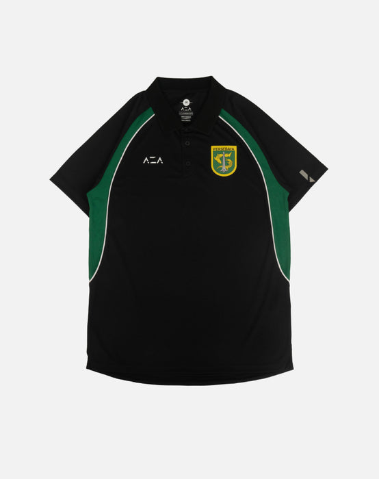 Polo Persebaya Retro Curve - Black