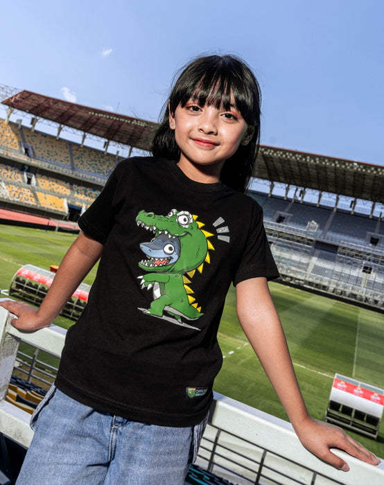 T-shirt Kids Persebaya Happy Croco - Black